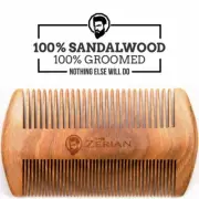 Handcrafted Sandalwood Comb - Perfect Wooden Comb for Hair, Beard, and Mustache