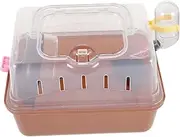 Box Hamster Cage Beanie Pet Snowflake Wedding Brooch Decoration Gates Favor Carrier Cage Accessories Waist Chain Cages Hutch Outdoors Bangle Mini Tassel Pig Portable Plastic Coffee