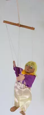 Vintage Small Clown Marionette / Puppet