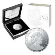 2019 $1 Silver Proof Coin 6th Portrait Queen Qeii Double Header