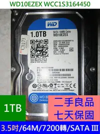 在飛比找Yahoo!奇摩拍賣優惠-WD 3.5 吋 硬碟 WD10EZEX SATA HDD 