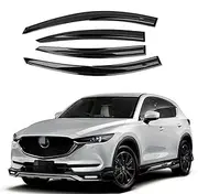 Window Visors Wind Deflectors for M-azda Cx-5 Cx5 2018 2019 2020 2021 Window Visor Rain Guard Weather Shield Wind Deflector Slim Trim Awning Shelter Raincoat