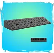 Wheelchair Transition Ramp, Rubber Kerb Ramp, 1-4in Height Threshold Ramp, Heavy Duty Car Slope Ramp, Loading Ramp for Trucks Cars Motorhome Forklifts(100 * 25 * 6cm/39 * 10 * 2.3in)