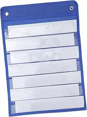 OHPHCALL 7-layer Classroom Storage Bag Wall Pocket Hanging Storage for Home School