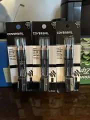3* Covergirl Easy Breezy Brow Fill & Define Pencil w/Sharpener, #500 Black Noir