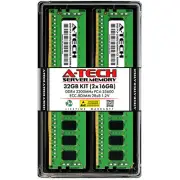A-Tech 32GB 2x 16GB 2Rx8 PC4-25600R DDR4 3200MHz ECC REG RDIMM Server Memory RAM