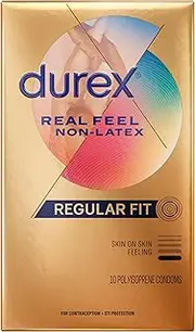 Durex Avanti Bare RealFeel Non-Latex Condom, 10 Count