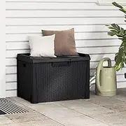Outdoor Storage Garden Storage Box Anthracite 125 L PP