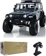 wheelfun 1/8 4x4 4WD YIKONG YK4082 V3 RC Rock Crawler Car Remote Control Climbing Cars Light System Hobby Grade Crawler Car Model(Grey)