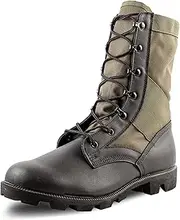 Belleville 8 Inch Canopy Jungle Boots for Men - Highly Breathable Leather & Nylon Upper, Double & Triple Stitched Seams, Medial Side Drainage Vents, and Classic Panama Outsole Tread