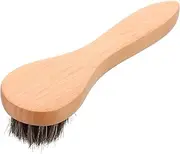 FOMIYES Shoe Polishing Brush Durable Horsehair Cleaner Tool for Care Handle for Easy Use Shine Cleaning for Boots Shoes
