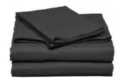 Alliance Easywash Charcoal Double Bed Sheet Set