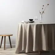 EVERLY 100% Pure Linen Round Tablecloths 70Inch 70" (Round),