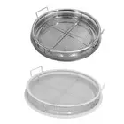 Stainless Steel Oven Baking Mesh Tray Rack Cookie Sheet Air Fry Pan Grill Round