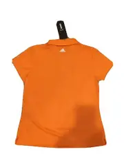RTLS $60 ADIDAS WOMEN CLIMALITE TANGERINE GOLF SHIRT SZ S