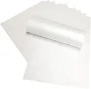 A4 Bright Snow White Pearlescent Shimmer Paper 32lb Bond Double Sided Suitable for Inkjet and Laser Printers 10 Sheets