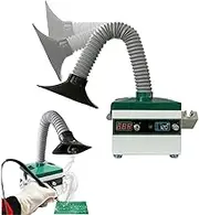 Solder Fume Extractor, Solder Smoke Absorber, 150W Desktop Welding Smoke Sucker Remover, 4000rpm/min with Display 3 Stage Filters for DIY Welding Work Soldering Work, Fume Smoke Absorber