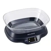 Acurite Digital Scale Genuine With Removable Bowl and Backlight 1g/5kg Black