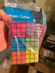 Fun cube puzzle imitation 6-pack. Great For 80’s Themed Parties. Functional.