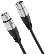 XLR Male to Female Microphone Cable for Speaker or PA System, All Copper Conduct