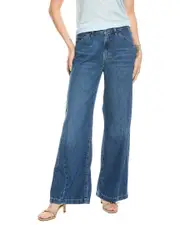 FRAME Denim Le Baggy Bryce Palazzo Jean 25 Blue