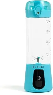 Portable Lite Blender (17oz) - Modern Design for On-the-Go Mixing of Smoothies & Shakes (Turquoise)