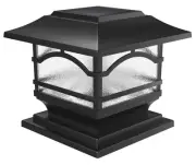 Premium Solar Outdoor Post Cap Lights - 4x4 5x5 6x6 - Bright LED Light for Fe...