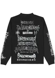 Balenciaga Diy Metal Printed Cotton top - Black 3 (UK40 / L)