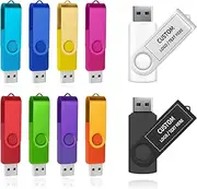 Custom Swivel USB Flash Drive, Bulk Personalized USB 2.0 Memory Stick Thumb Drive, Ideal for Business Promotions, Corporations, Educational Institutions, Photography & Music Studios (16 GB,50 PCS)