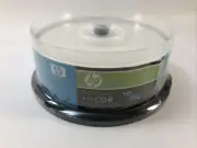 HP CD-R Inkjet Printable Discs 52x 700 Mb Data 80 Min Music Qty 25 White Matte