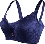 [Generic] Sports Bra Womens Bras Wired and Ped Maternity with Support Backless Plus Size Front Fastening Wireless Firm Strapless Ladies Lace Trendy Underwired Push Up Non Clear Back Strap (E, 34/75C)