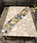 4' x 2' Luxury Natural Multicolour Agate Stone Dining Table Top