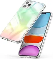 Asgens Compatible with iPhone 11 Pro Max 6.5 inch Laser Case, Rainbow Laser Iridescent Bling Glitter Luxury Case Protective Cover for iPhone 11 Pro Max 6.5" Girls Women