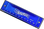 JOINPAYA 10-hole Children's Harmonica Beginner Musical Instrument Key of c Material for Learning Entertainment