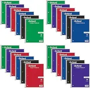 Tops 1-Subject Spiral Notebooks, College Rule, 8 x 10.5 Inches, 70 White Sheets per Book, Cover Colors May Vary, Box of 24 (65021)