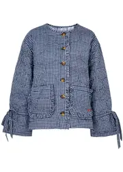 Damson Madder Dalton Reversible Quilted Cotton Jacket - Blue - 8 (UK8 / S) 8 (UK8 / S)