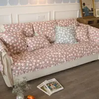 在飛比找樂天市場購物網優惠-美式鄉村粉色花開爛漫系列沙發巾 (70*150cm) 四季通