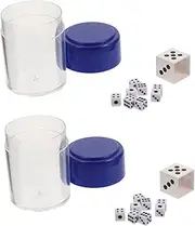 LALADEFIEE 2 Sets of Gimmick Dice Props Interactive Conjuring Dice As Performance Prop for Boys and Girls Party