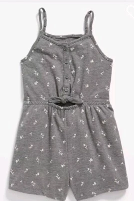Old Navy Girls Floral Romper. Gray XXL Plus