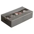 Compartmented Storage Box Closet Organization Shoe Foldable with Transparent