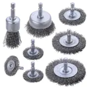 Wire Brush for Drill, 8 Pack Drill Wire Brush Set with 1/4 Inch Hex Shank