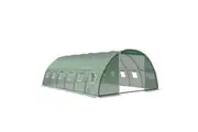 Greenhouse Walk in Green House Tunnel Plant Flower Garden Shed 6X4M