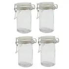 4PK Lemon & Lime 70ml Fresco Glass Clip Jar Container Canister Kitchen Storage