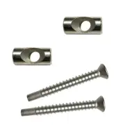 Hinge Plug 9/32" Dia. & Screw Kit for Continuous Hinge Framed Shower Enclosure
