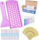 (Pouring Tray + 50X Lip Balm Tubes + 100 Sitckers) - Lip Balm Crafting Kit - ...