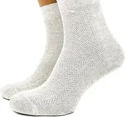 [FlaxSox] Super Breathing Linen Socks for Men, Pack of 3