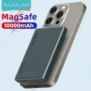 KUULAA Magsafes 20W 38.5Wh 10000mAh Power Bank Support Wireless/Wired Charging External Battery Power Supply with 1 Inpu