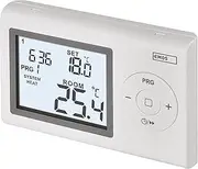 EMOS Digital Room Thermostat, Programmable Wall Thermostat for Heating and Cooling Systems, Thermostat/Room Temperature Controller with Frost Protection, Wire-Connected for Surface Mounting, 12 x