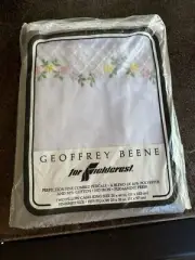 Vtg Geoffrey Beene Fieldcrest Florals Pillowcase King Size