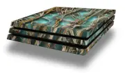 Skin for PS4 Pro Console WraptorCamo Grassy Marsh Camo Neon Teal